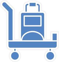 Airport Cart Vector Icon Design