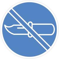 No Weapons Vector Icon Design