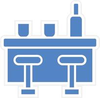 Bar Counter Vector Icon Design