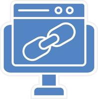 Backlink Vector Icon Design