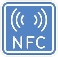 nfc vector icono diseño