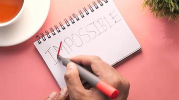 changing the word impossible to possible video