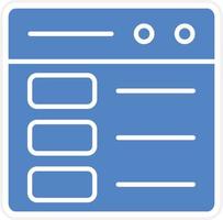 Web Layout Vector Icon Design