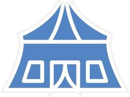 Army Tent Vector Icon Design