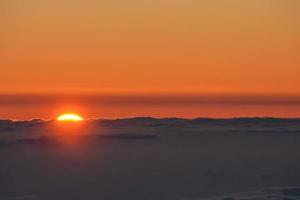 Colourful sky at sunset photo