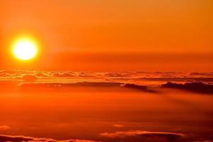 Colourful sky at sunset photo