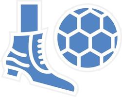 Soccer Free Kick Vector Icon Design