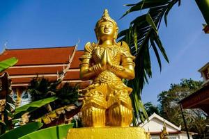 Statue in a Thai temple photo