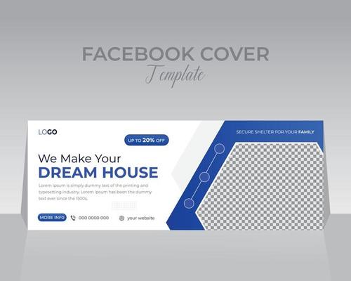 Construction Facebook Cover Template Design