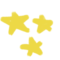 yellow element handdraw on white background star  glitter diamond square splash png