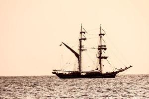 A ship on the sea photo
