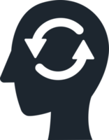 Human head icon and Rotation arrow. png