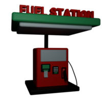 combustible estación 3d icono png