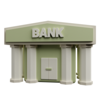 icône 3d de la banque png