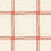 Plaid seamless pattern. Check fabric texture. Vector textile print.