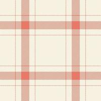 Plaid seamless pattern. Check fabric texture. Vector textile print.