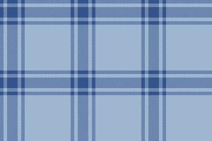 Plaid background, check seamless pattern in blue. Vector fabric texture for textile print, wrapping paper, gift card or wallpaper.