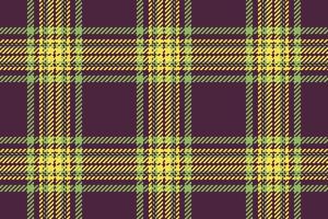 Vector check texture. Seamless tartan pattern. Plaid fabric textile background.
