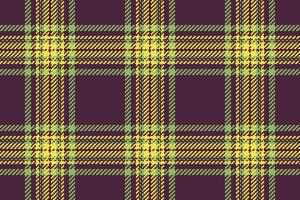 Vector check texture. Seamless tartan pattern. Plaid fabric textile background.