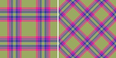 Background textile tartan. Vector fabric texture. Seamless pattern check plaid.