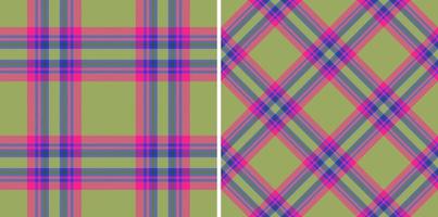 Background textile tartan. Vector fabric texture. Seamless pattern check plaid.