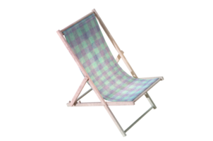 3D Illustration , Deck chair  on transparent background. png