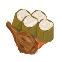 lemang Comida ilustração png