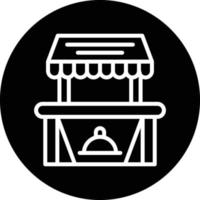 Food Stall Vector Icon Design