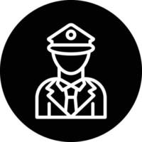 diseño de icono de vector de oficial de policía