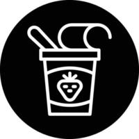 Yogurt Vector Icon Design