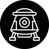 Space Capsule Vector Icon Design