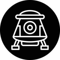 Space Capsule Vector Icon Design