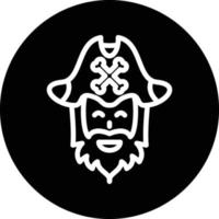 Pirate Beard Vector Icon Design