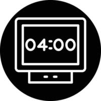 Digital Clock Vector Icon Design