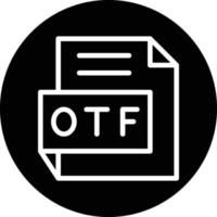 otf vector icono diseño