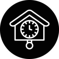 Cuckoo Clock Vector Icon Design