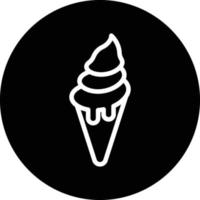 Icecream Cone Vector Icon Design