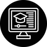 Online Course Vector Icon Design