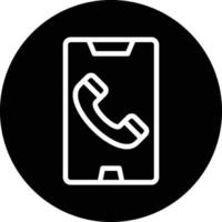 Mobile Call Vector Icon Design