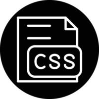 diseño de icono de vector de archivo css