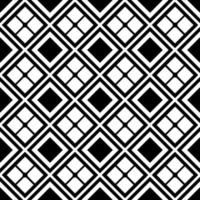 Abstract seamless geometric pattern with monochrome rhombus design. vector