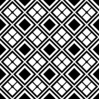 Abstract seamless geometric pattern with monochrome rhombus design. vector