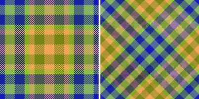 Seamless vector check. Textile tartan pattern. Background texture plaid fabric.