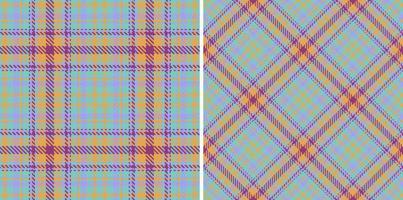 Textile fabric seamless. Pattern plaid check. Tartan background texture vector. vector