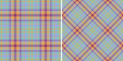 Textile fabric seamless. Pattern plaid check. Tartan background texture vector. vector