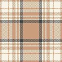 Plaid check pattern. Seamless fabric texture. Tartan textile print. vector