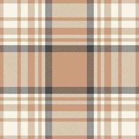 Plaid check pattern. Seamless fabric texture. Tartan textile print. vector