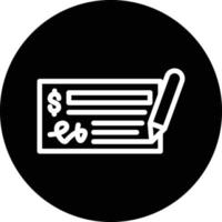 Cheque Book Vector Icon Design