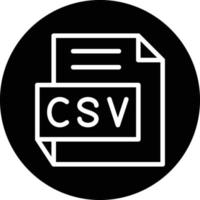 csv vector icono diseño