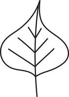 Leaf drawing vector